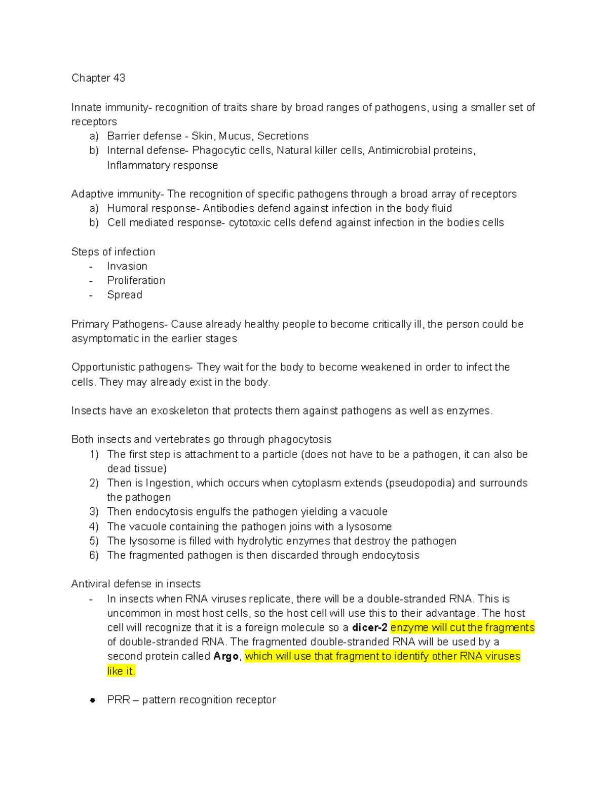 Bio 1 Exam Notes: Chapter 43 & 45 - Immune Response & Endocrine System ...