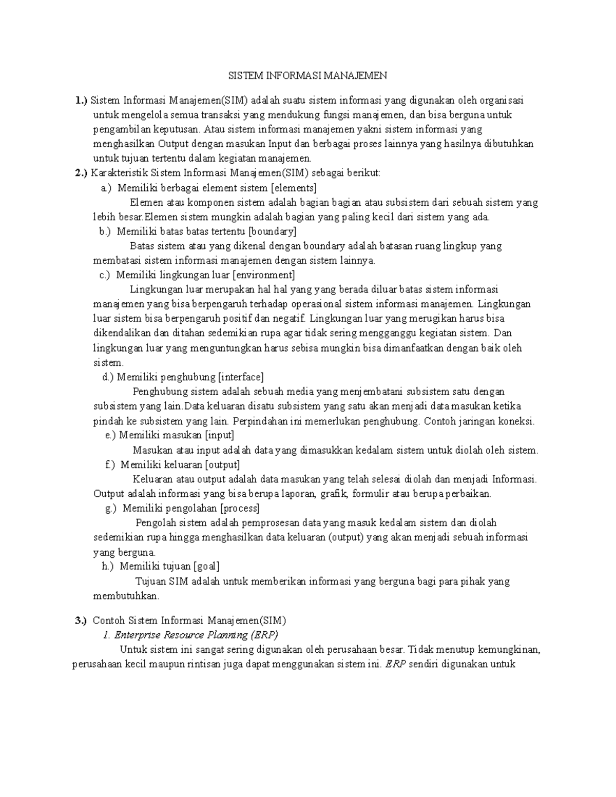 Karakteristik, Contoh, dan Fungsi SIM (Sistem Informasi Manajemen ...