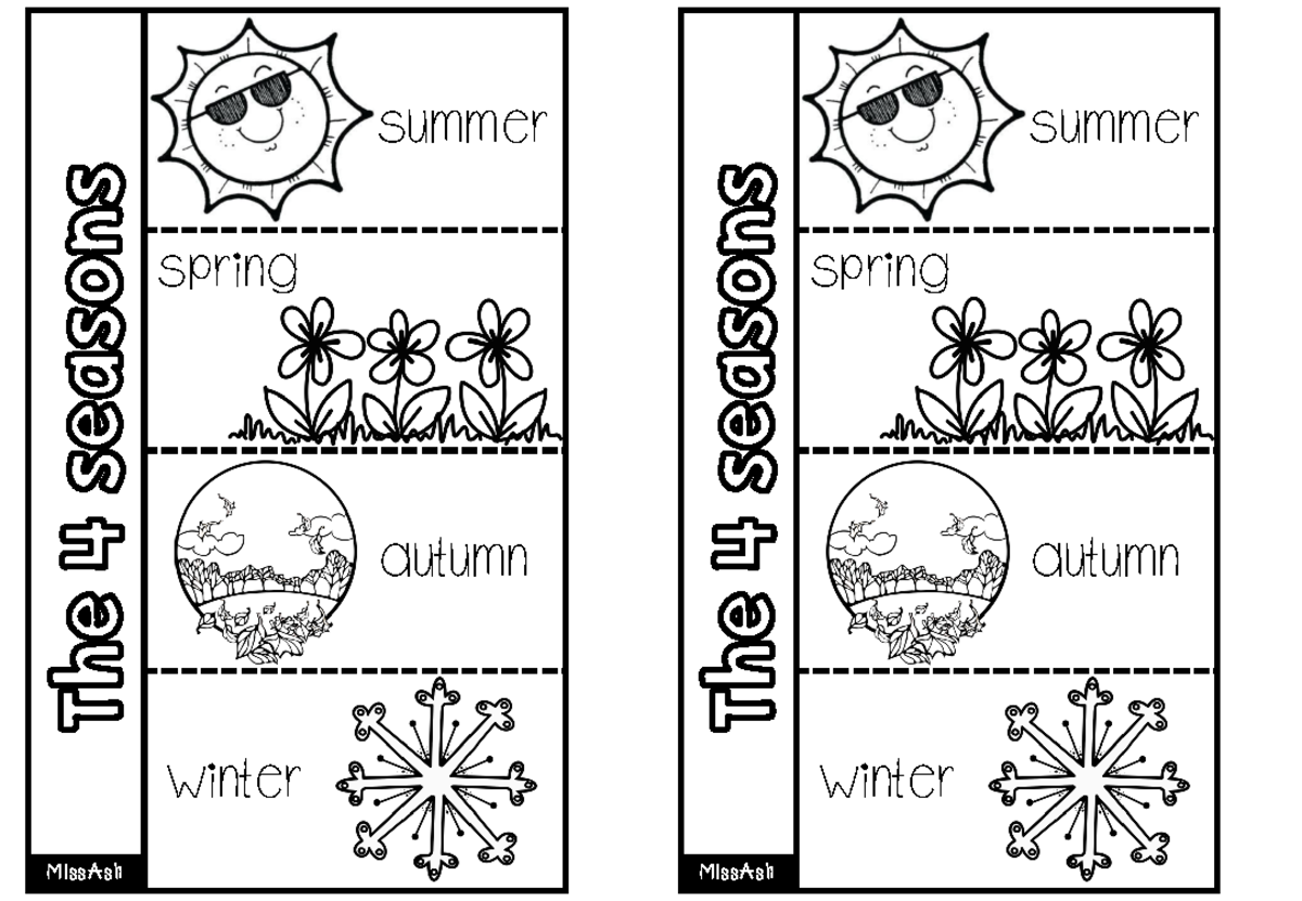 4 seasons foldable 2 - Tutorial work - Education Technology - MissAsh ...