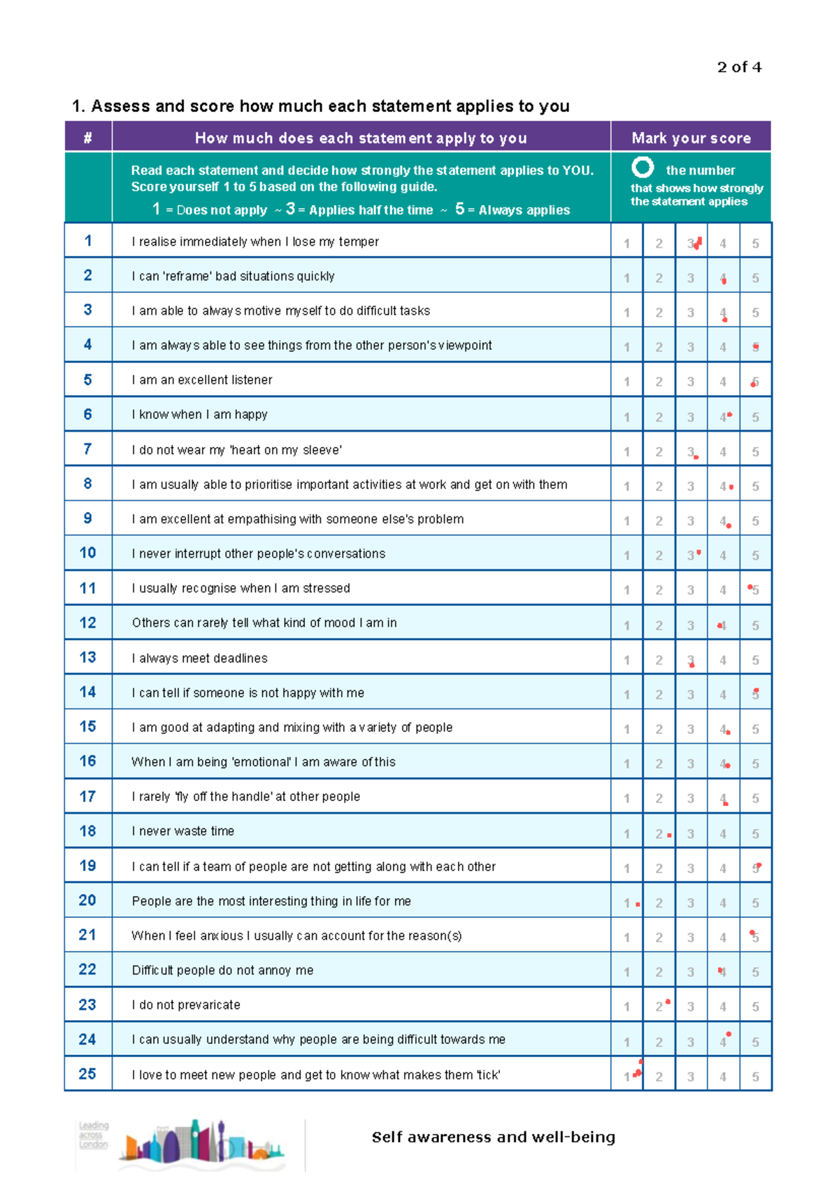 Emotional Intelligence Questionnaire: Self-Administered Test (EI 101 ...