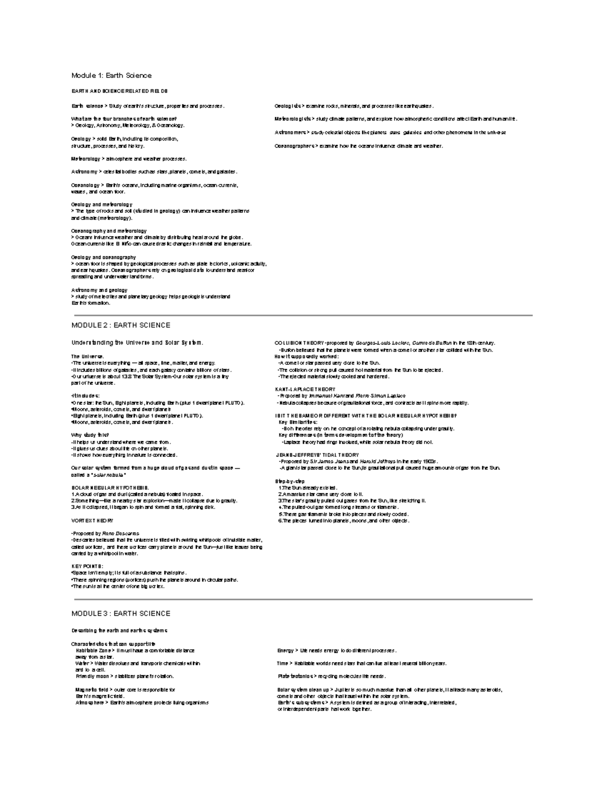 Earth Science Module Overview: Key Concepts & Environmental Impact ...