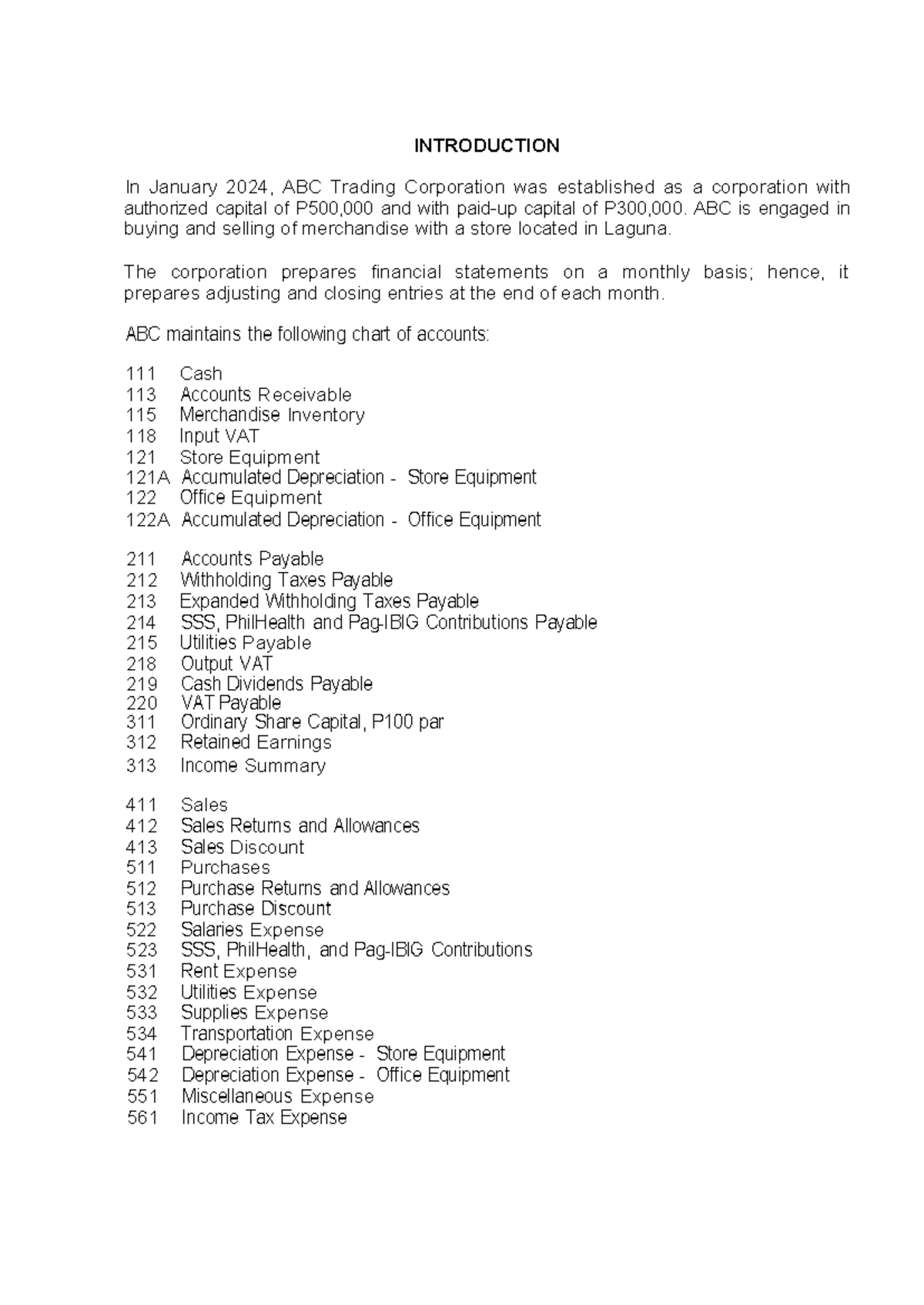 784676986-Case Study 2: Accounting Records for ABC Trading Corp - Document Preview