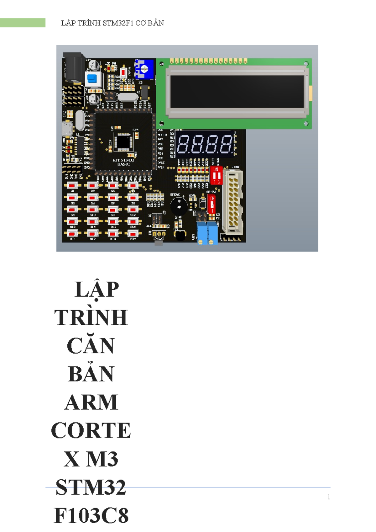 Lập Trình Căn Bản STM32F1: Hướng Dẫn và Ứng Dụng D18 KTĐT - Studocu