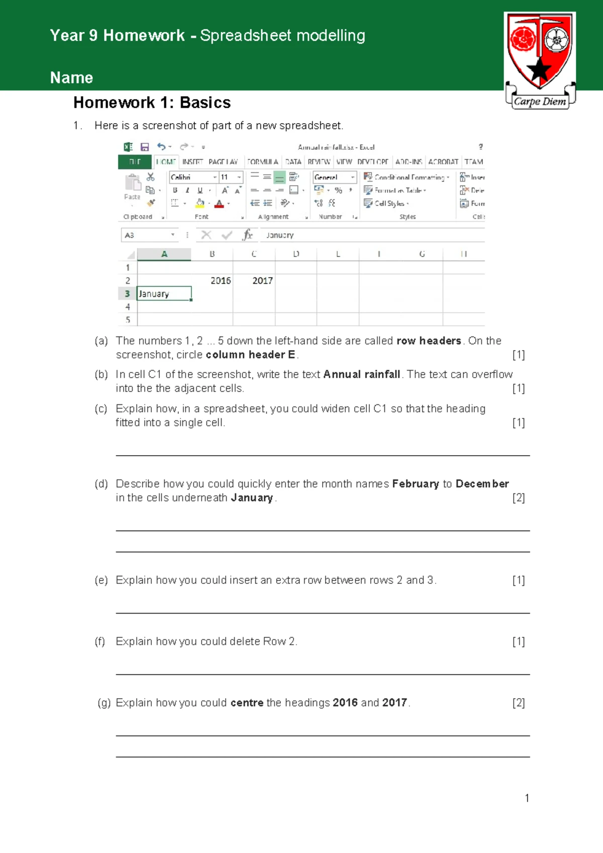 Yr 9 AP3 Standard Test Revision Checklist - Studocu