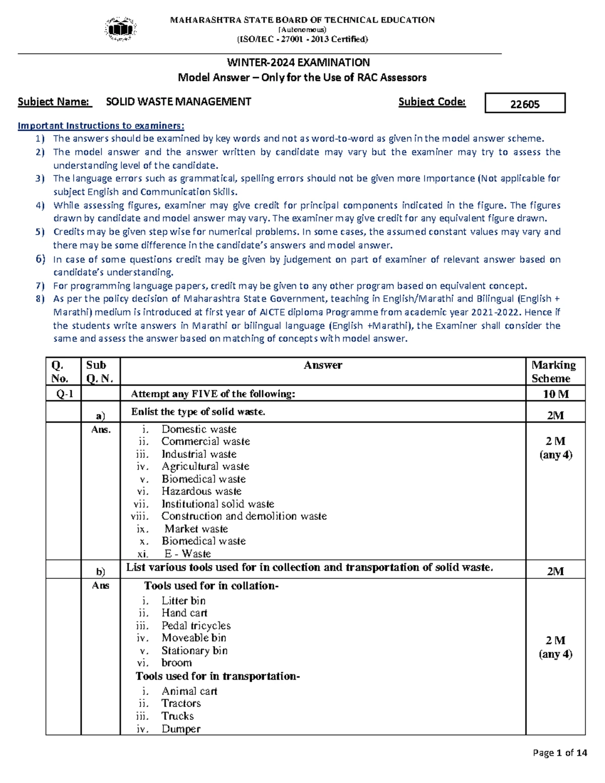Advanced Surveying Model Answer Paper - 22301 Winter 2018 Exam - Studocu