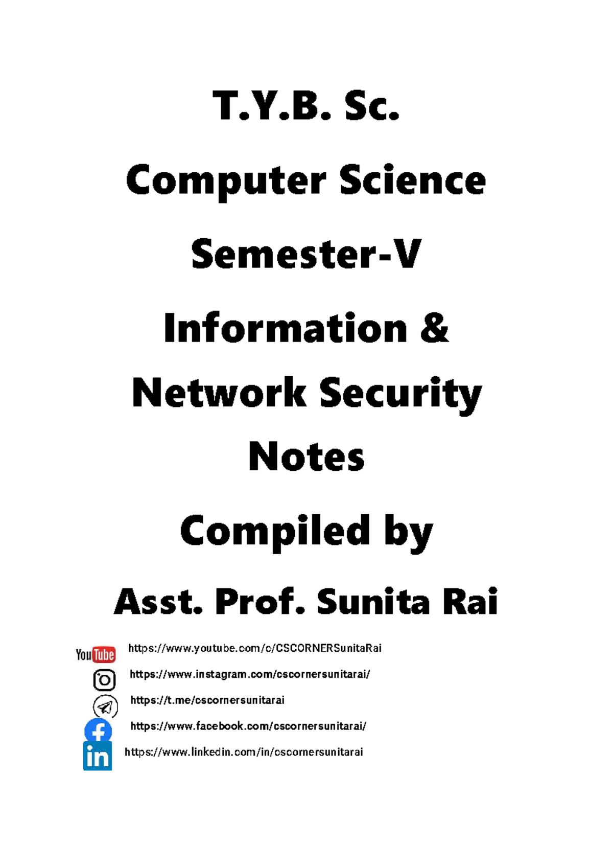T.Y.B. Sc. CS GNKUSCSP502 Network Security Study Notes - Studocu