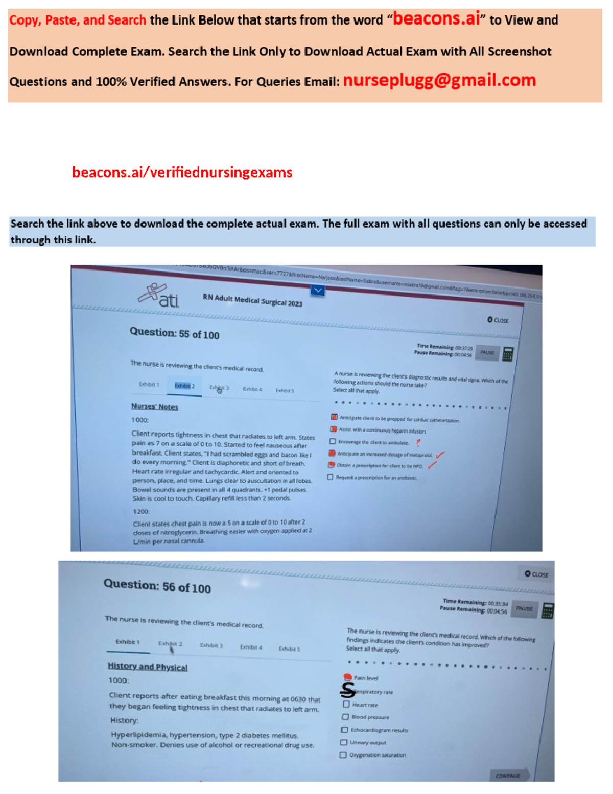 Pass 2025 ATI RN Adult Med-Surg Proctored Exam with NGN 100 Q&A - Studocu