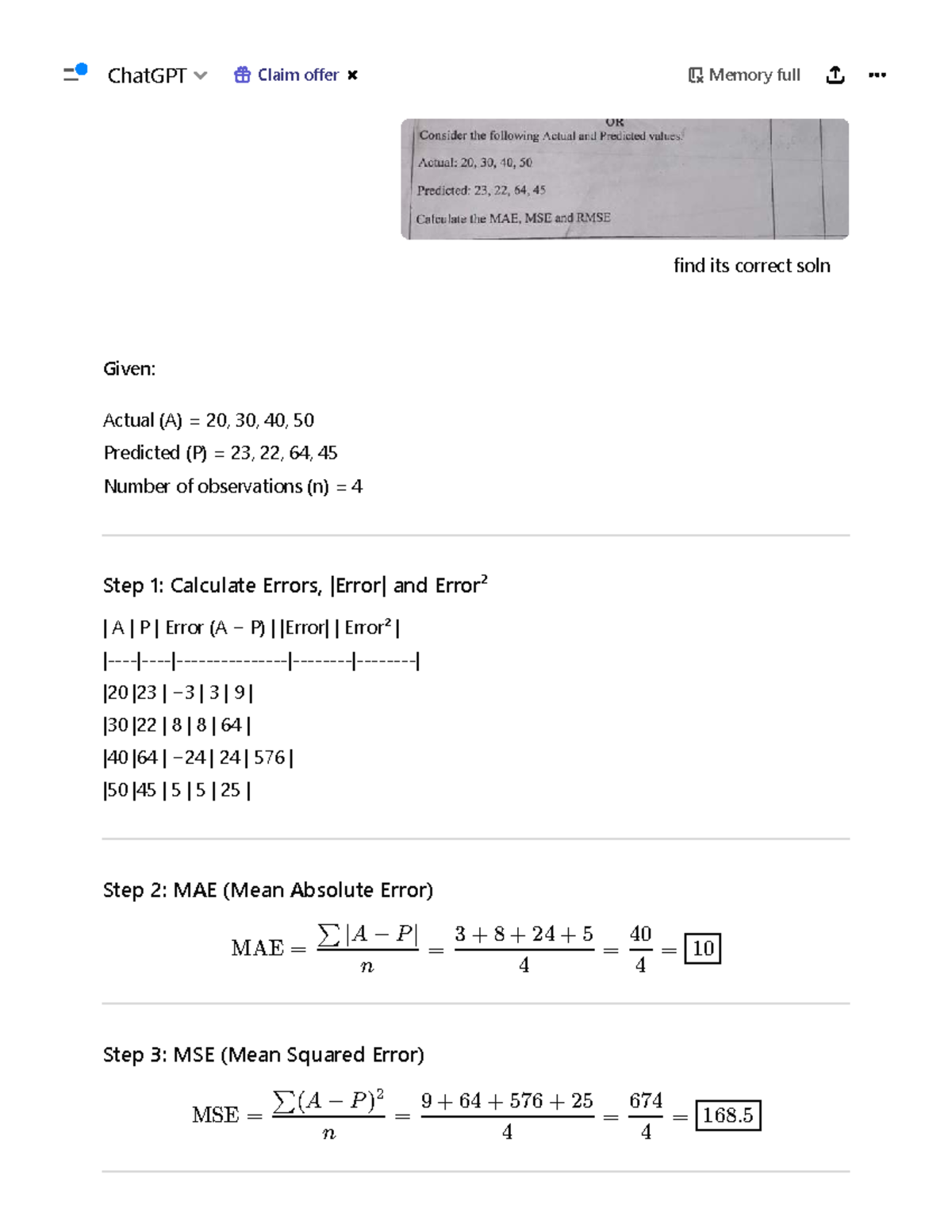 GPTSolution - ML Unit Test Prep: Errors, Regularization & Regression ...