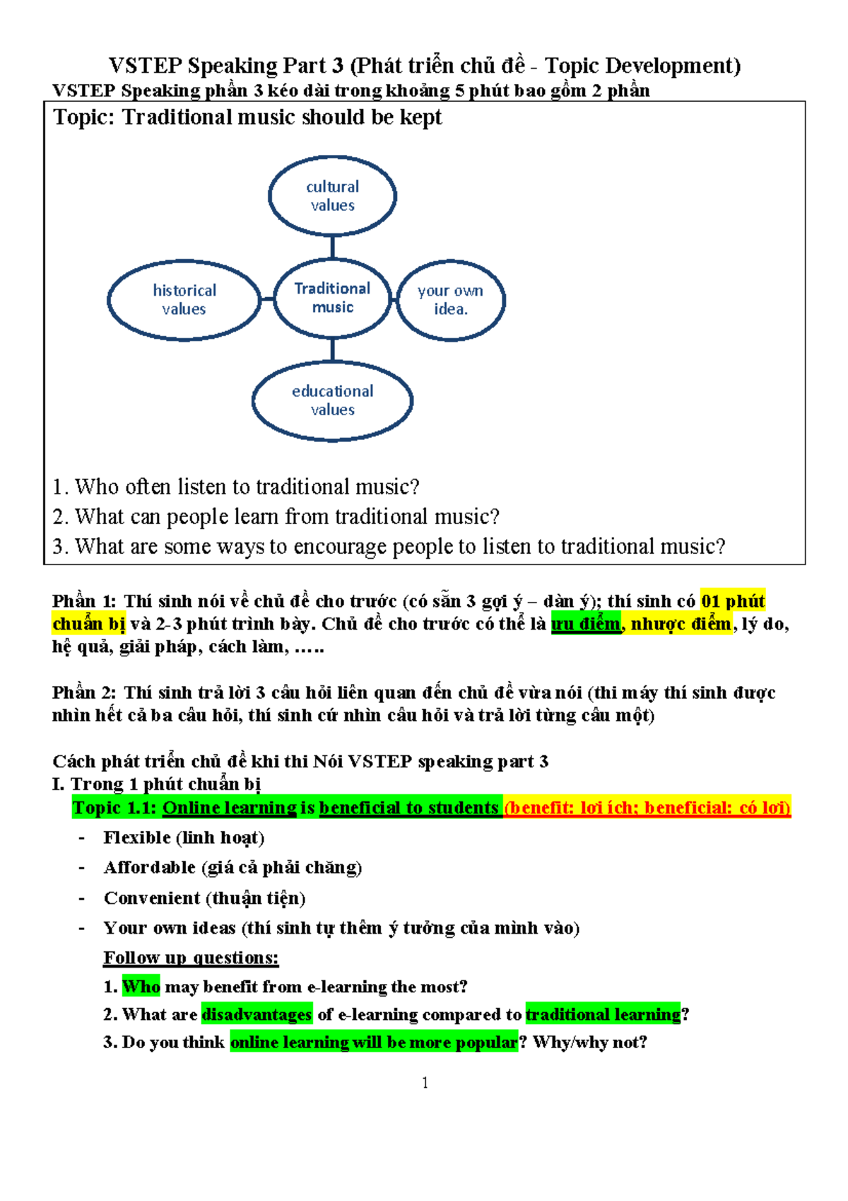 Speaking Part 3 - English vstep - VSTEP Speaking Part 3 (Phát triển chủ ...