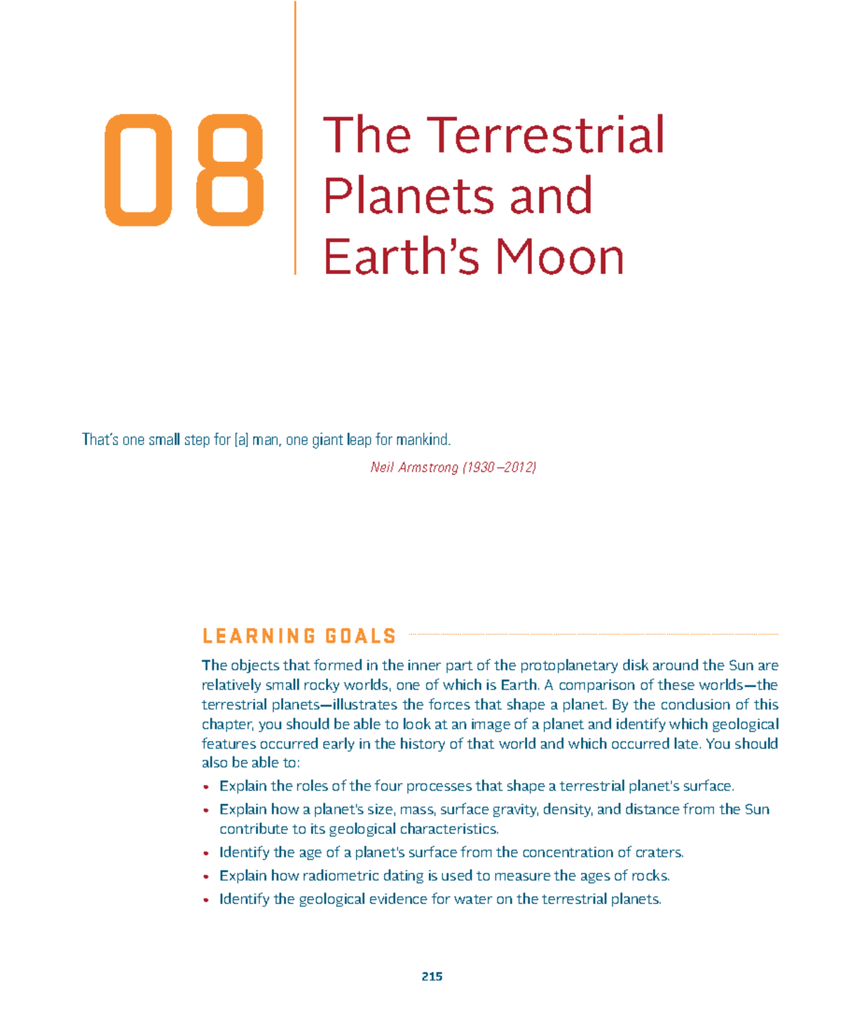 Module 4 Lesson 2: Understanding Terrestrial Planets & Earth's Moon ...