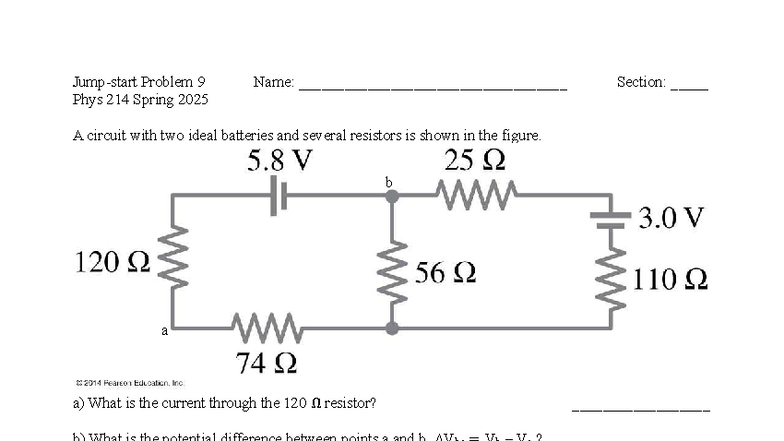JS9 - idk - PHYS 103 - Jump-start Problem 9 Name ...