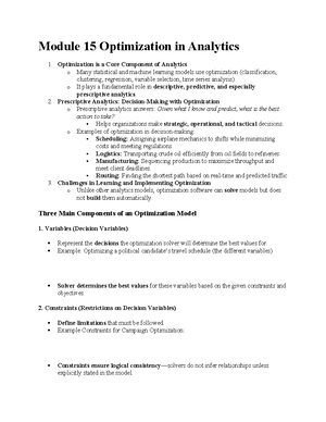 Final Study Guide for Data Classification and Regression Techniques ...