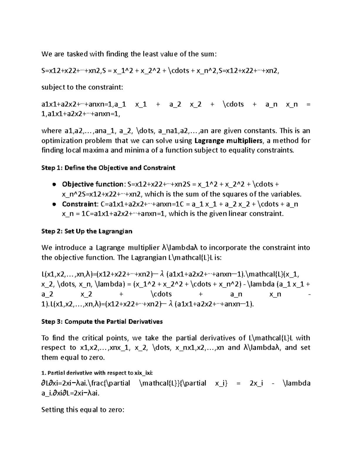 Optimization Problem Using Lagrange Multipliers: Steps & Solutions ...