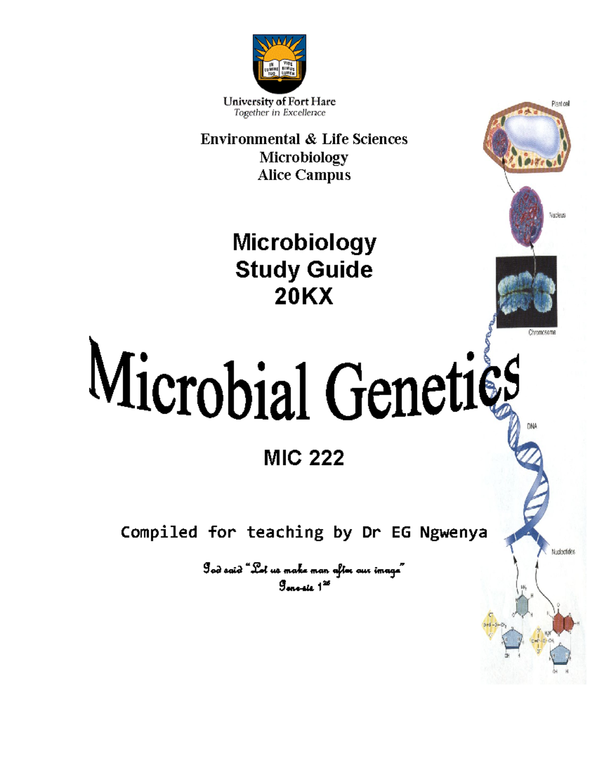 MIC222 Microbial Genetics Study Guide 20KX: Key Concepts & Principles ...