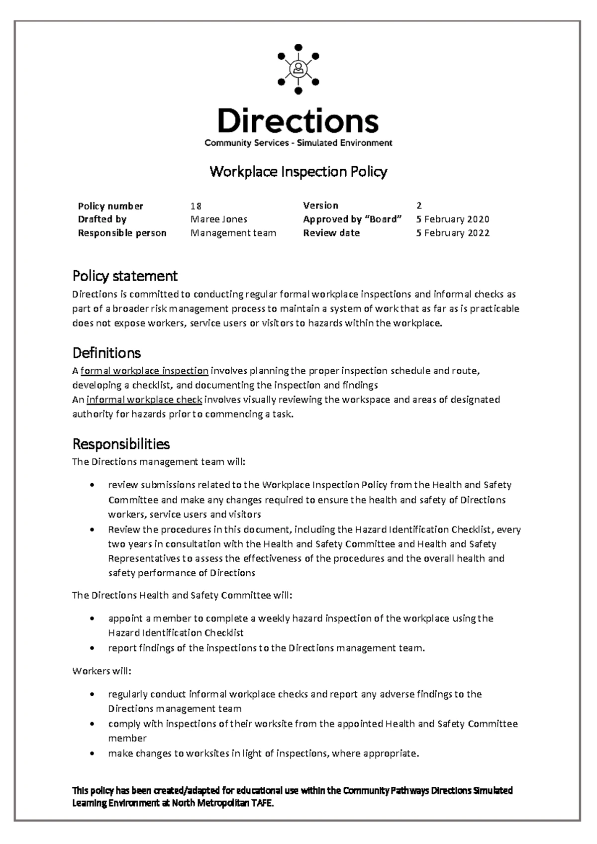 Social Media Policy and Procedures - This policy has been created ...