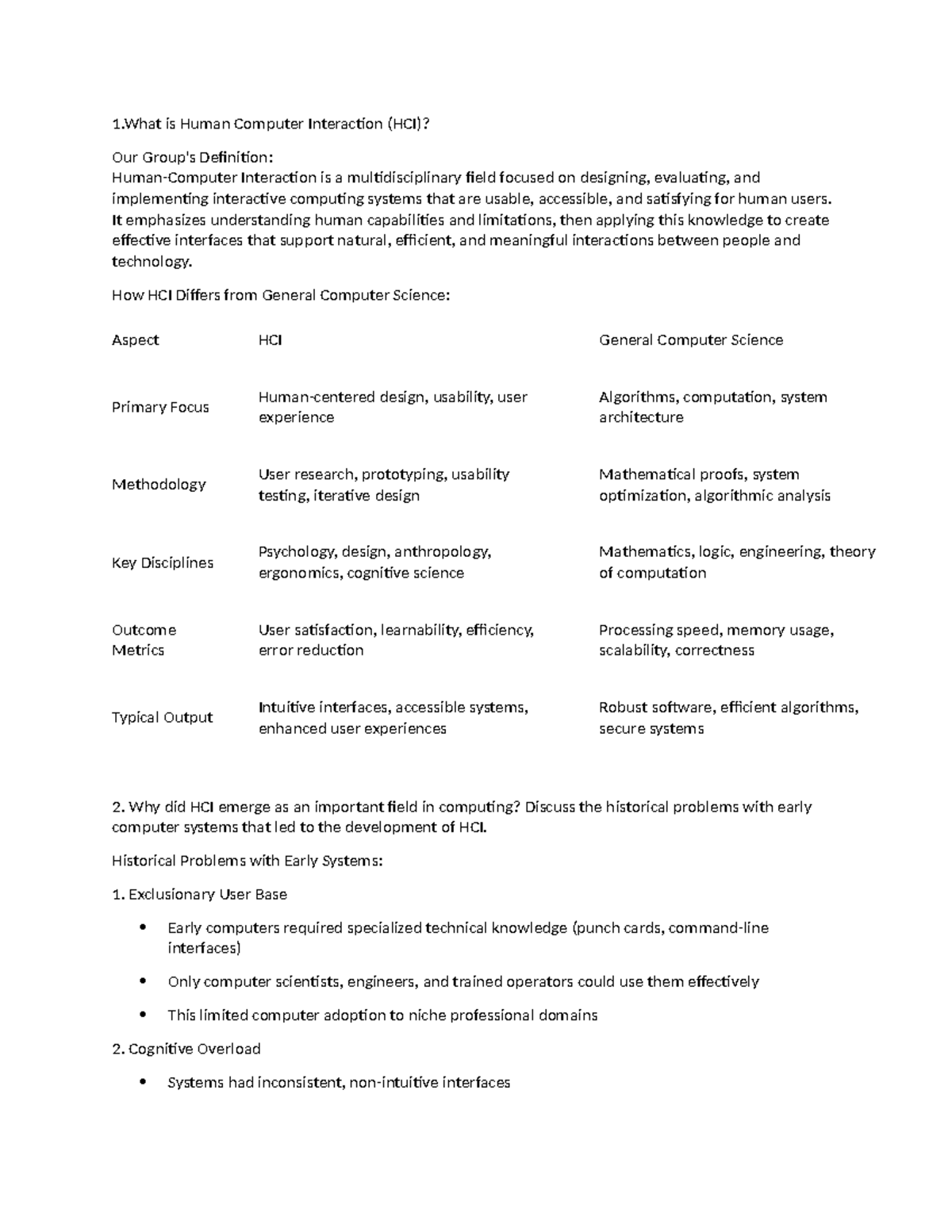 HCI 3&4: Understanding Human-Computer Interaction and Its Importance ...