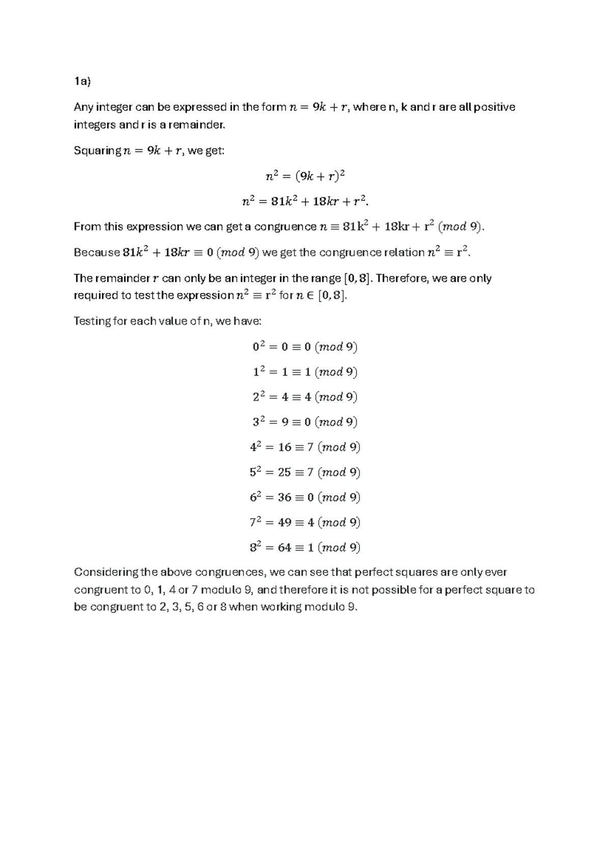 Math1081 Peer Review Assignment Feedback and Rubric Analysis - Studocu