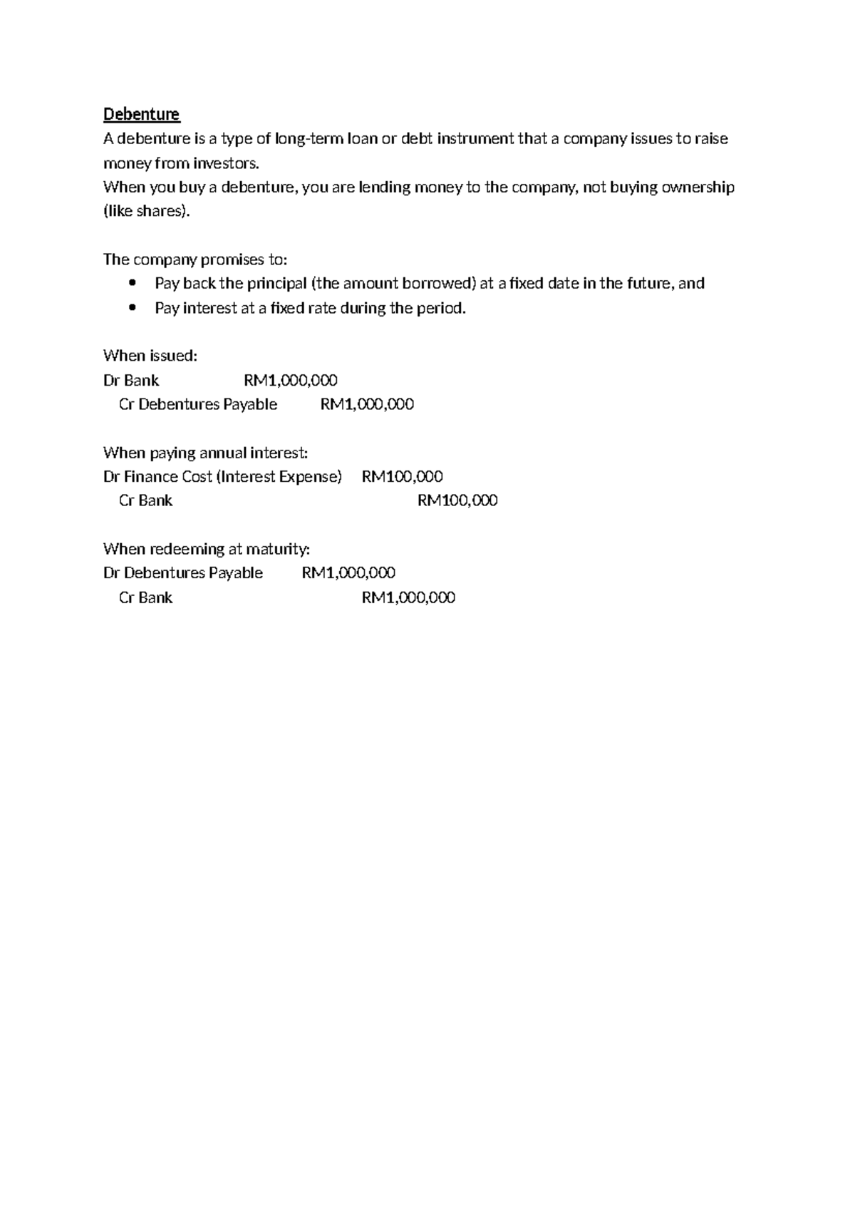 Financial Instruments Notes: Debentures, Bonds, and Derivatives - Studocu