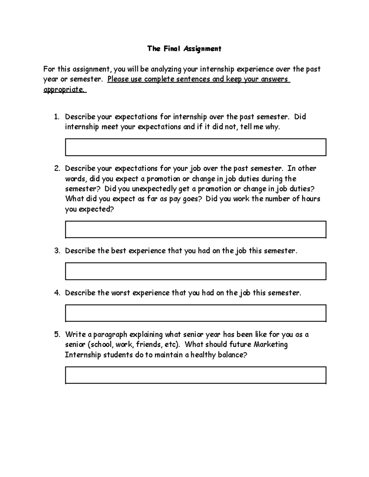Anjuleah Beasley - The Final Assignment - The Final Assignment For this ...