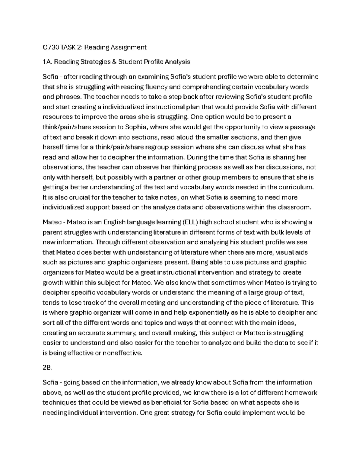 C730 TASK 1A: Using RTI Skills for Student Identification and Support ...