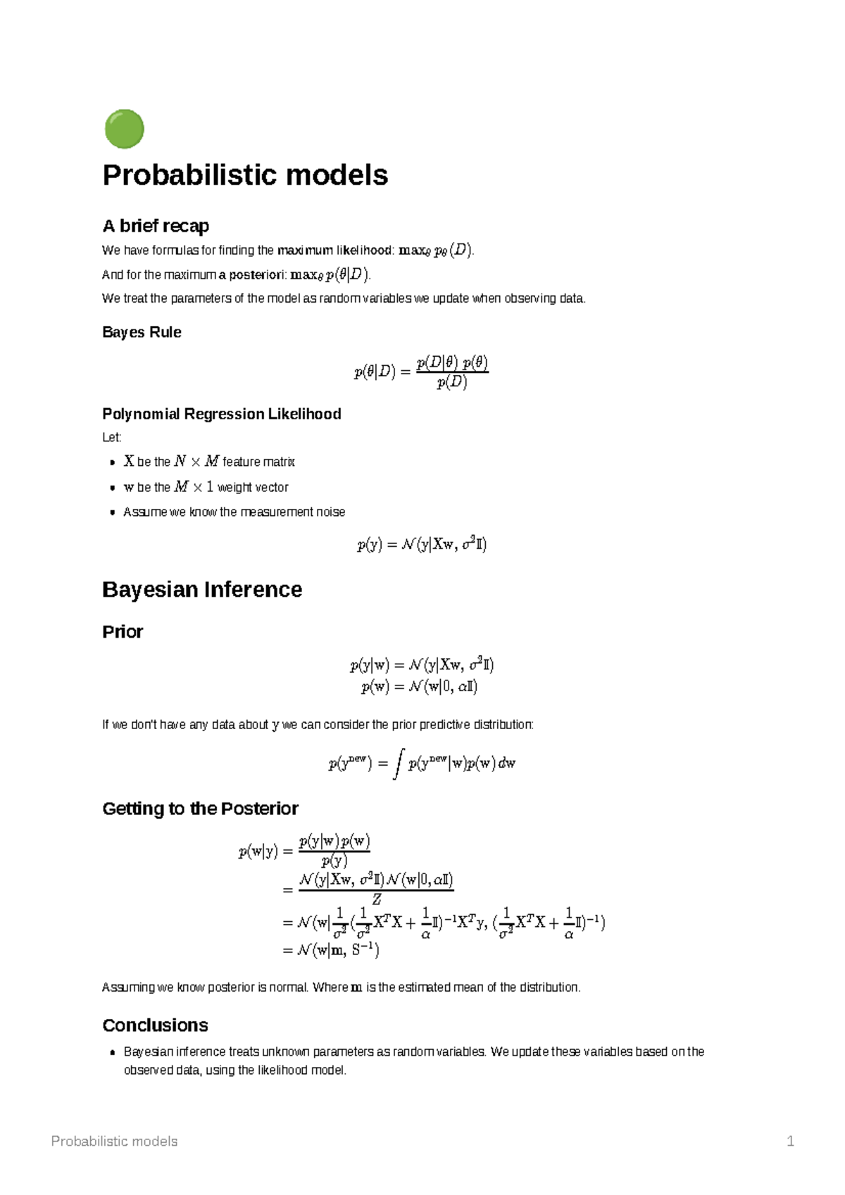 06-Probabilistic Models: Key Concepts and Bayesian Inference Overview ...