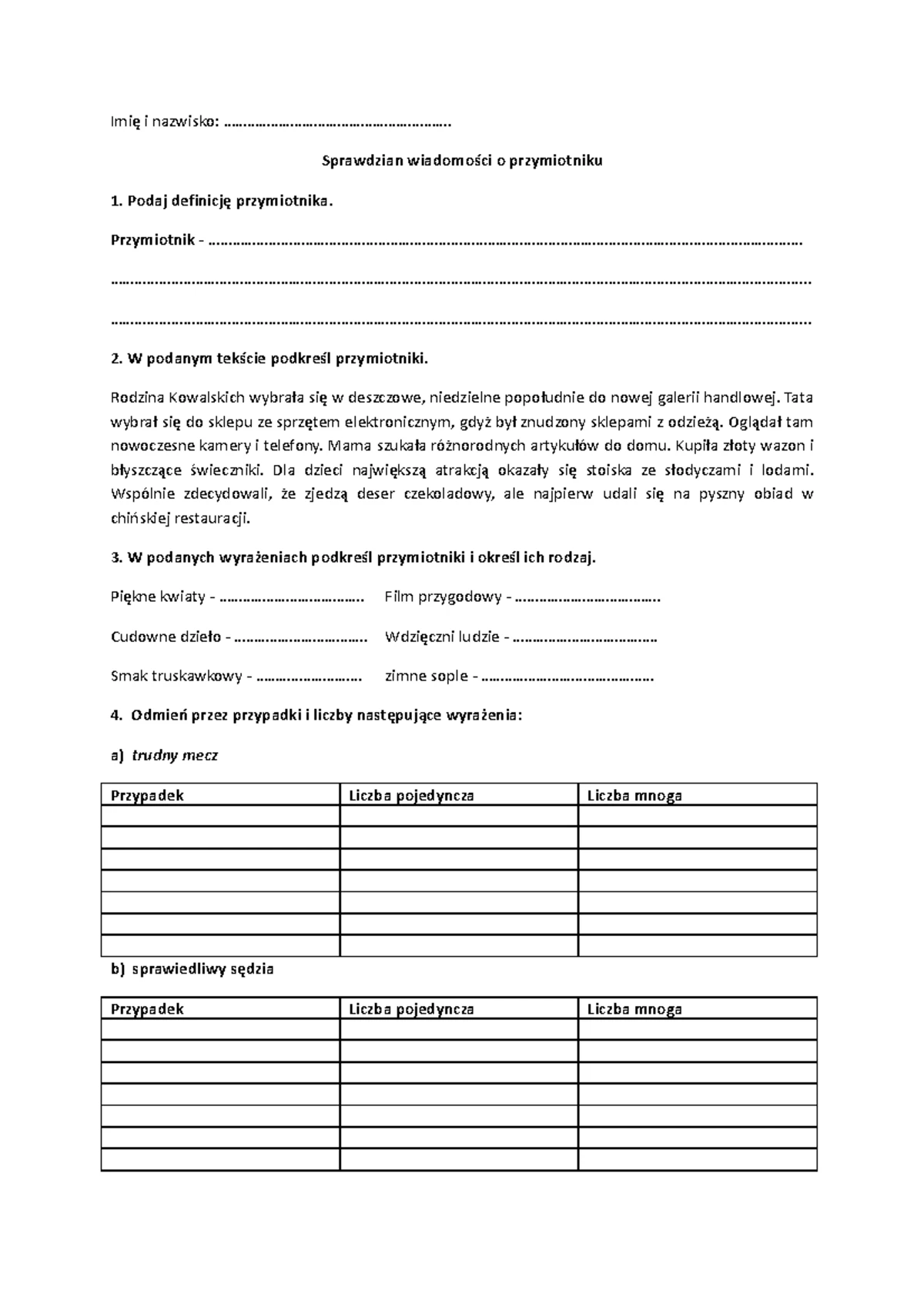 Zamiana-jednostek-klasa-5A - Temat : Zamiana jednostek 4-6. Do zamiany