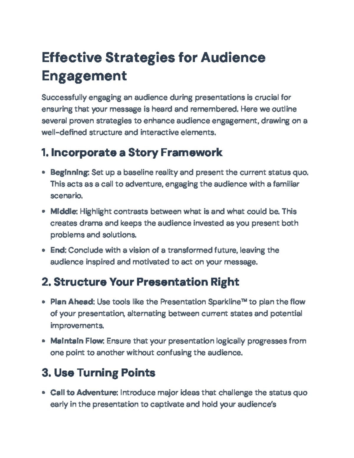 Effective Strategies for Audience Engagement in Presentations ...