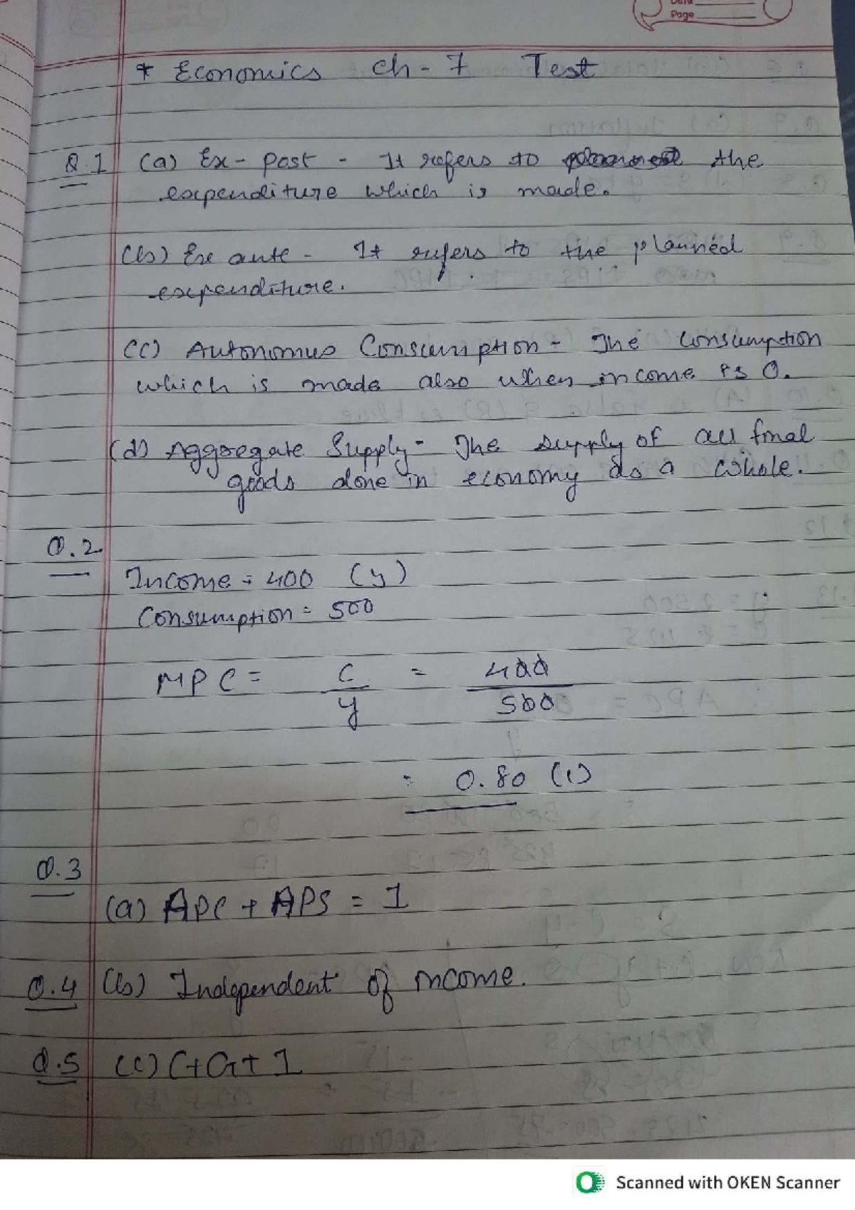 Economics 101: Chapter 7 Test Review and Key Concepts - Studocu