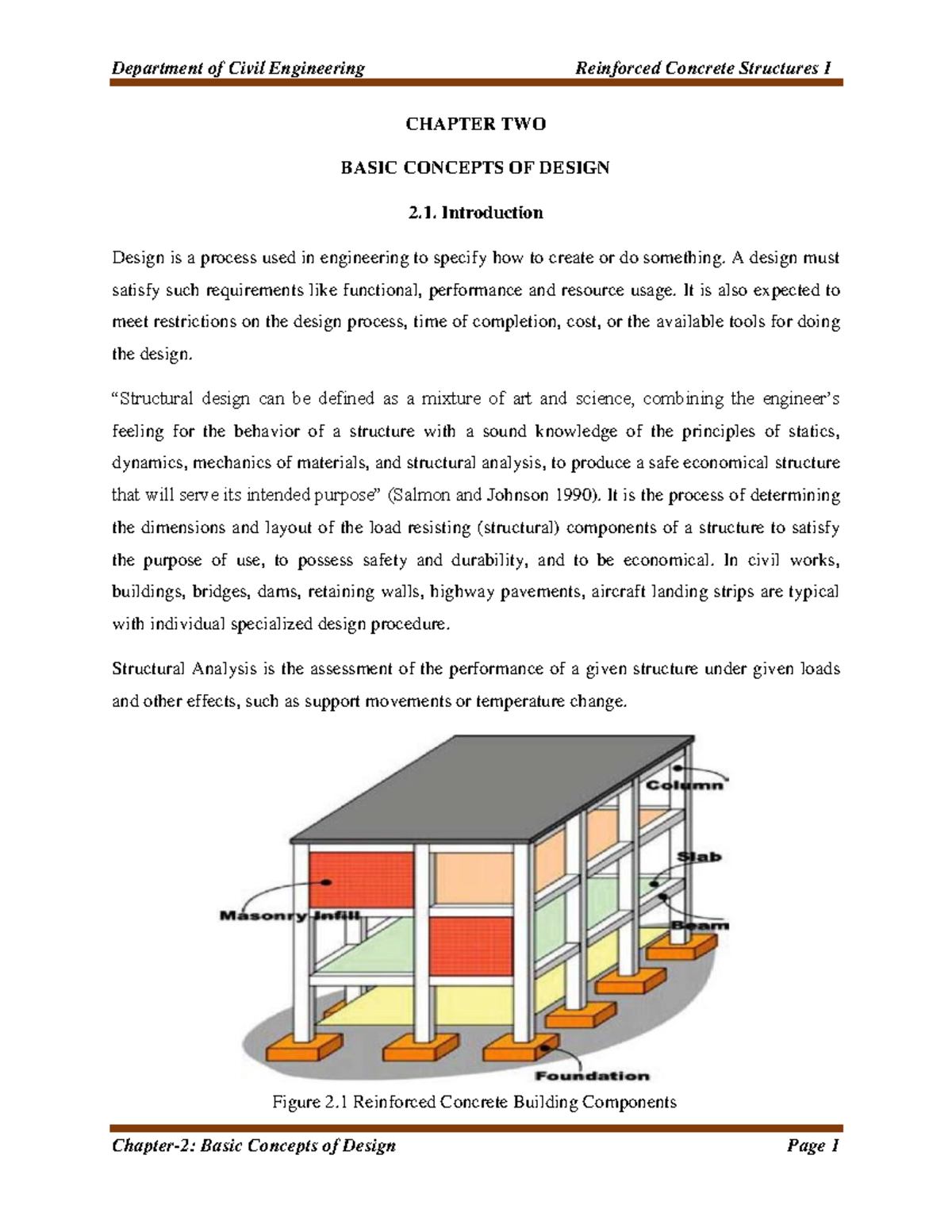 RC-I Chapter 2 - good for reinforced concrete design - CHAPTER TWO ...