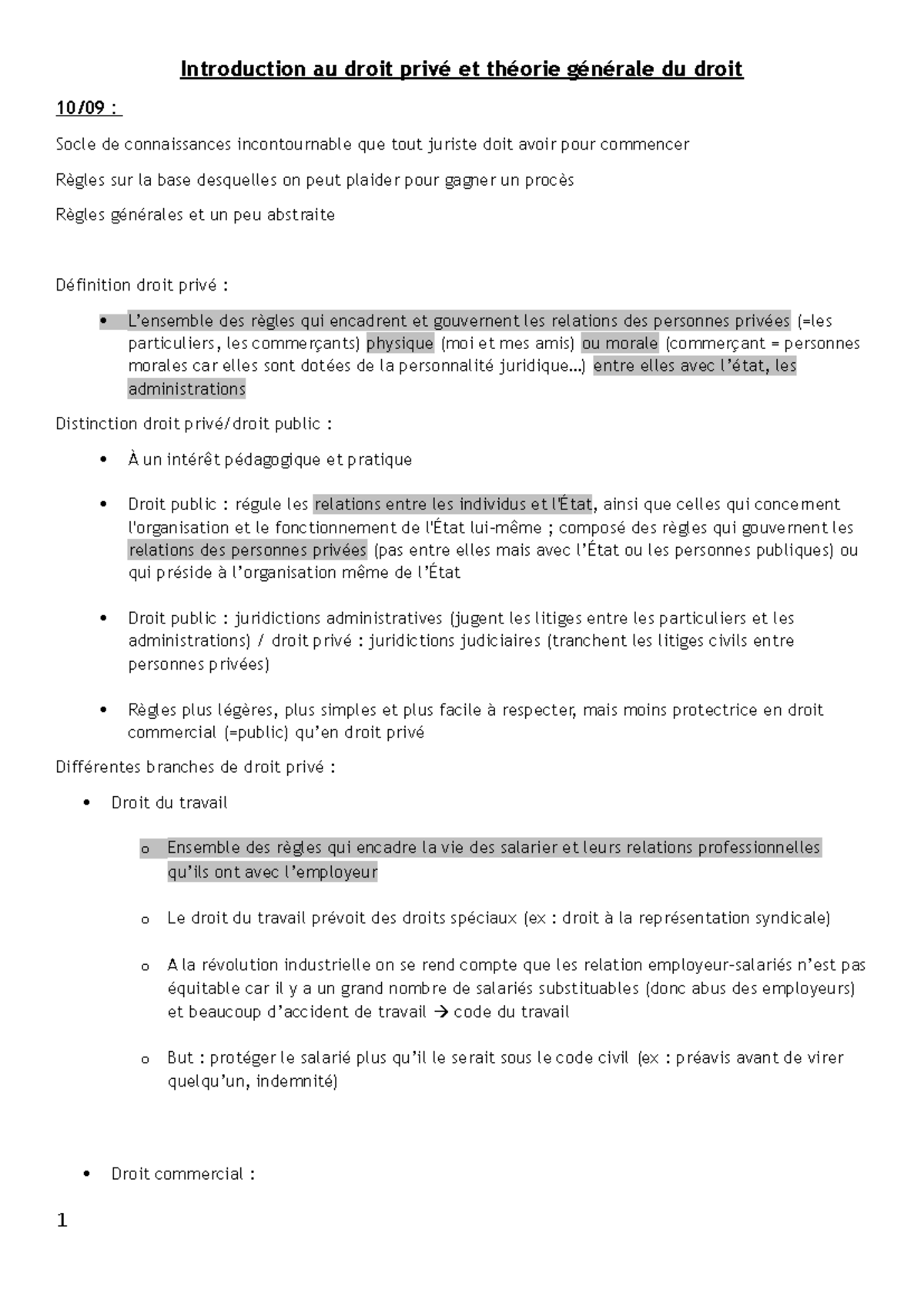 Cours monsieur Jacob chapitre 1 les sources du droit - Introduction au ...