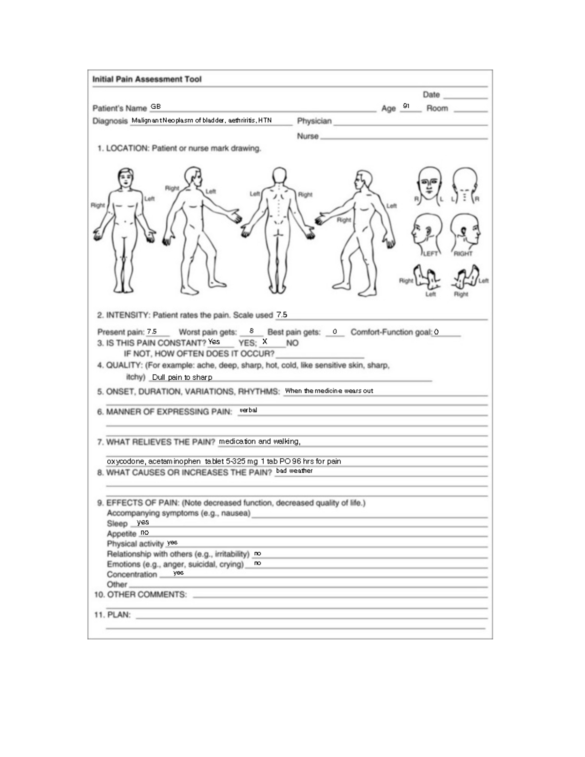 Pain assessment - clinical pain assess - NUR 321 - Studocu