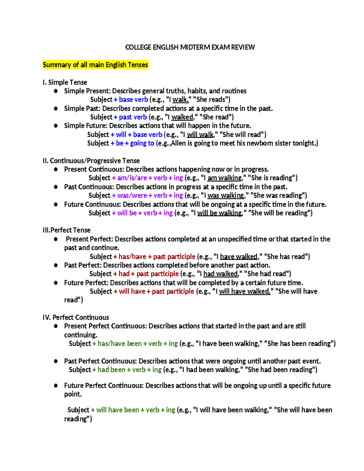 College English Mid Term Exam Reviewer - COLLEGE ENGLISH MIDTERM EXAM ...