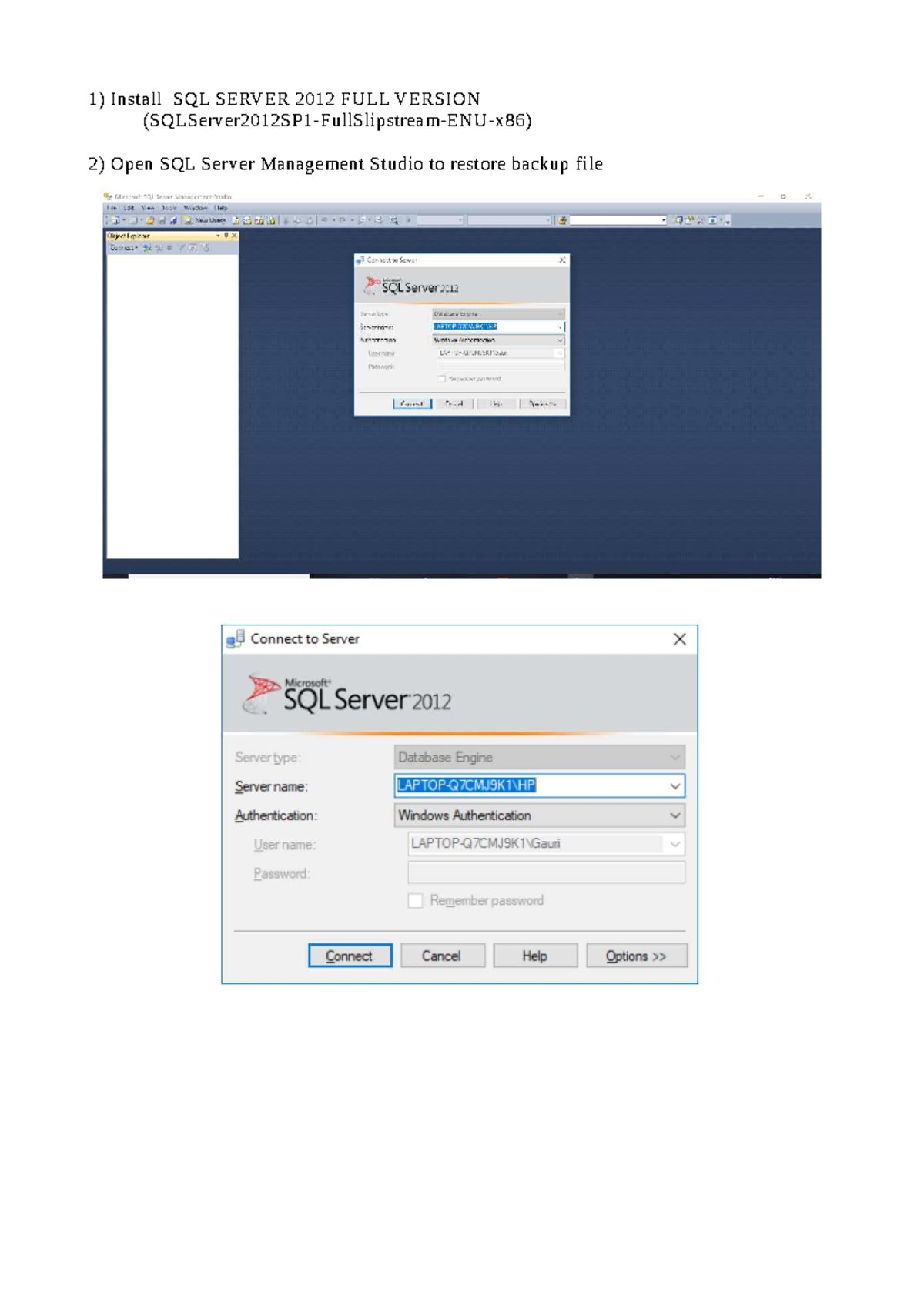SQL SERVER 2012 Practical Guide: Restoring AdventureWorks DB - Studocu