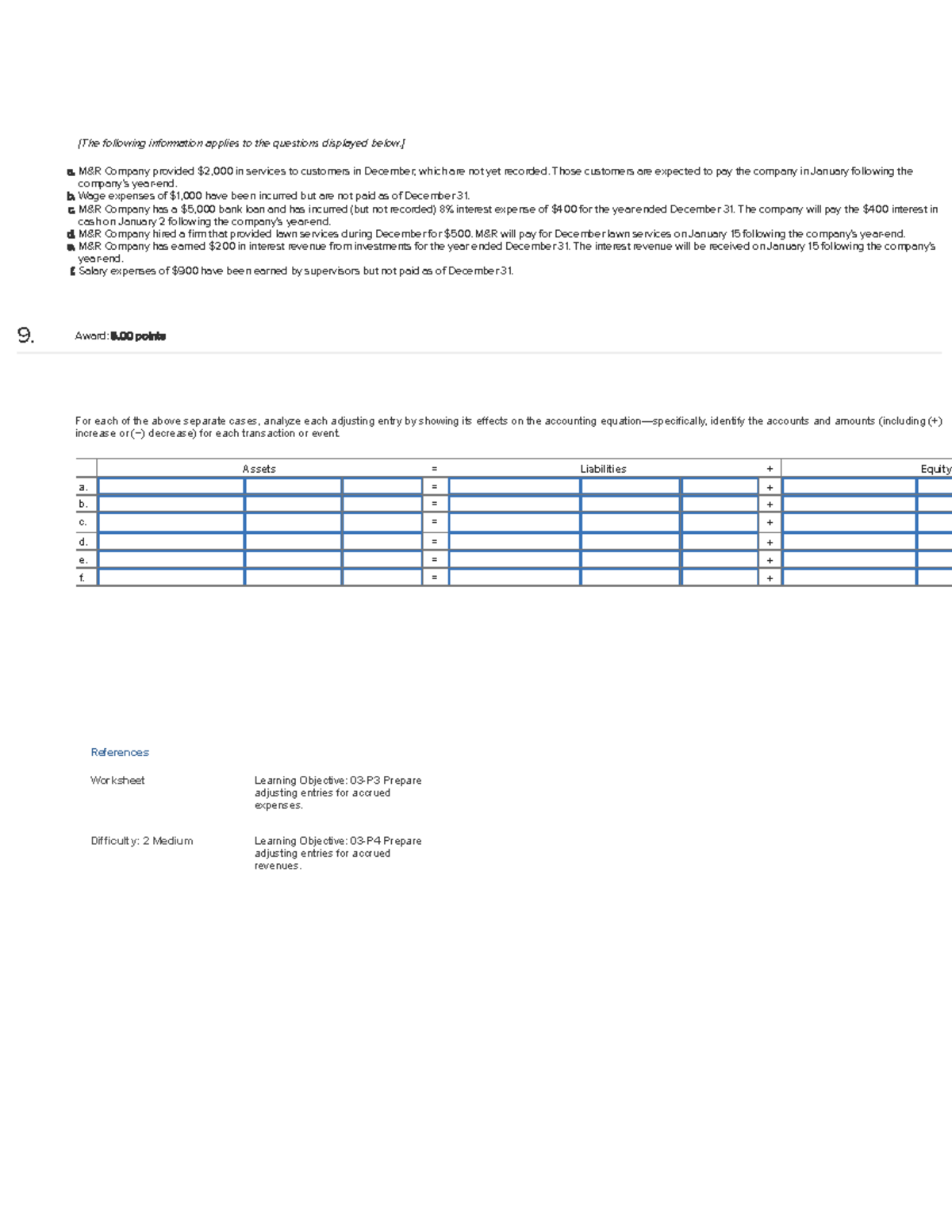 ACCT 101: Adjusting Entries Analysis for M&R Company Assignment - Studocu