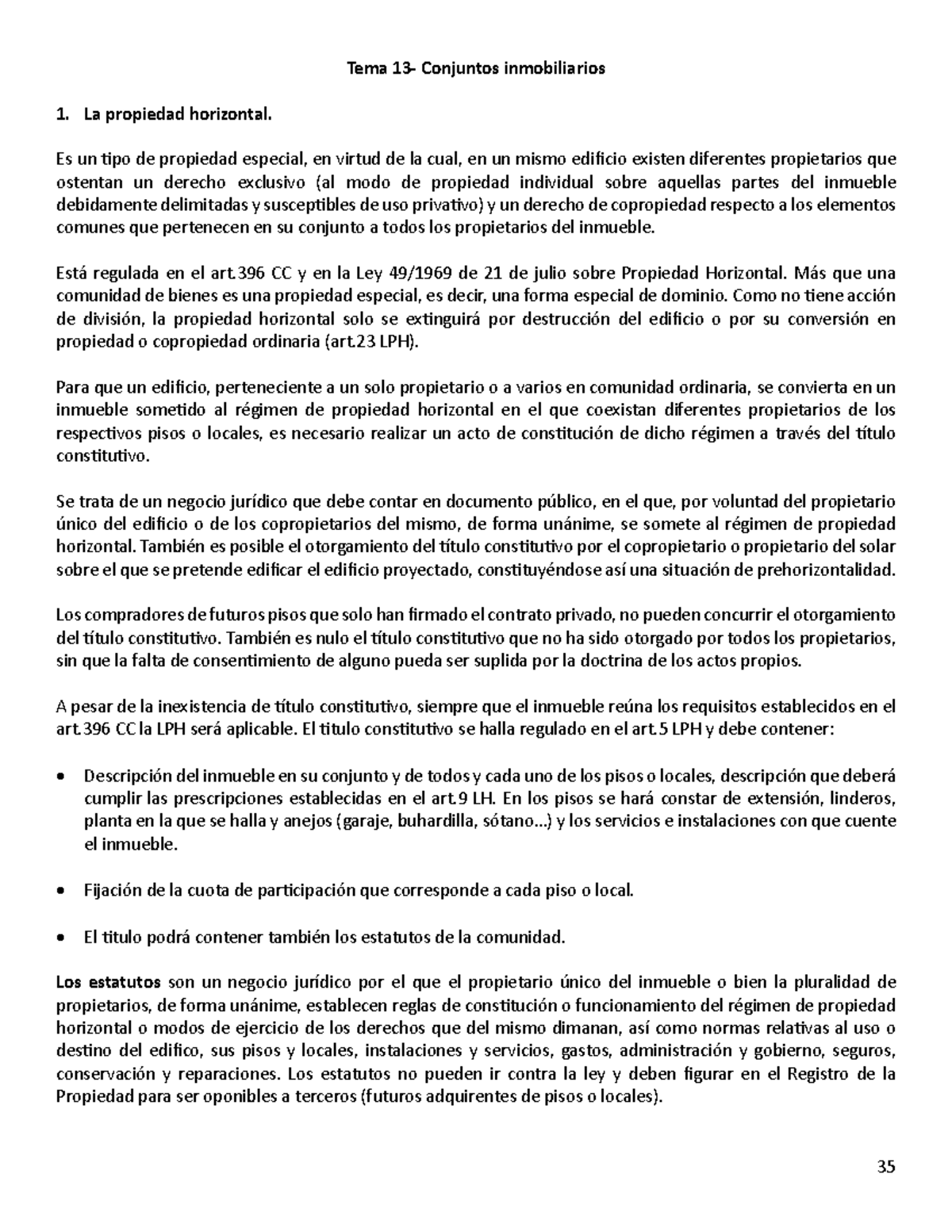 Aspectos Clave de la Propiedad Horizontal - Curso LPH 1 - Studocu