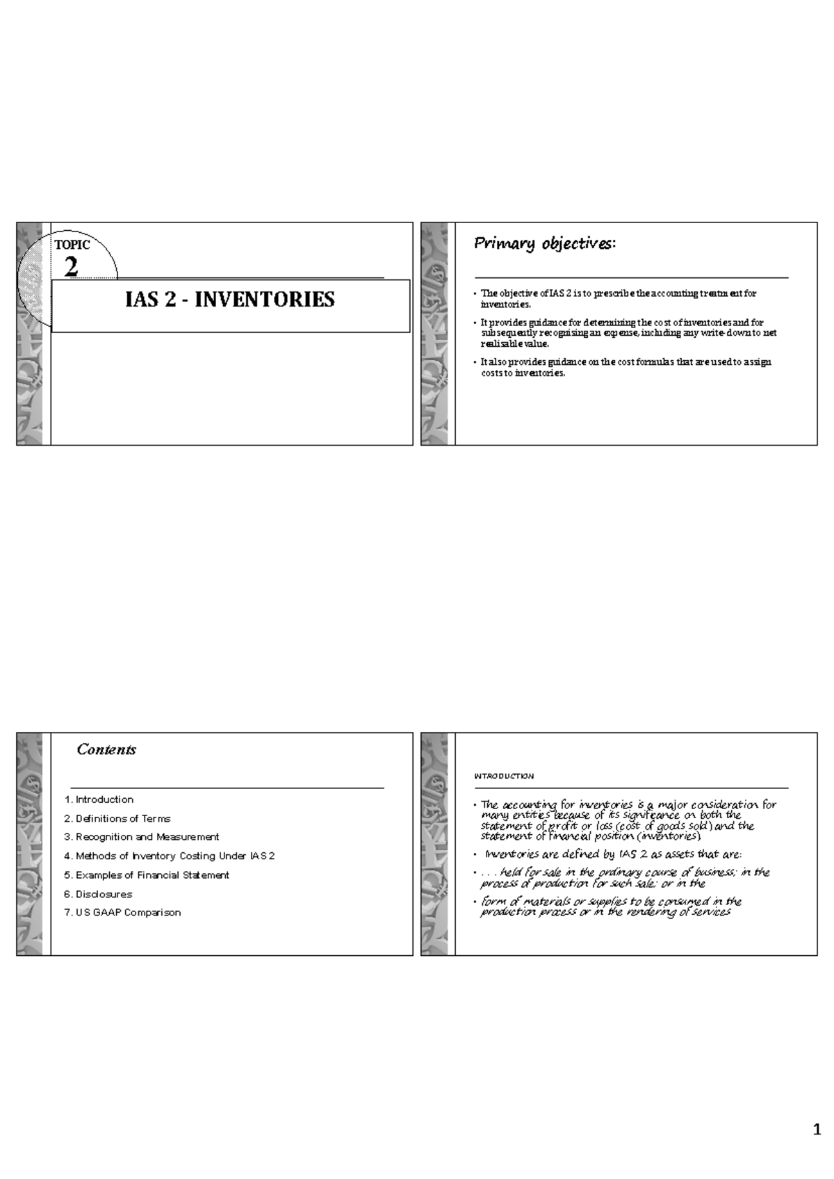 C2 IAS2 Final Exam Notes: Understanding Inventories and Accounting ...