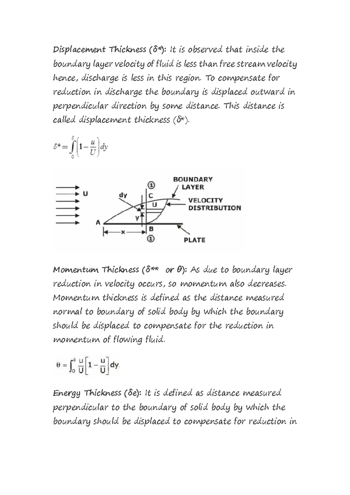 Boundary layer theory 1 - Introduction The boundary layer phenomenon ...