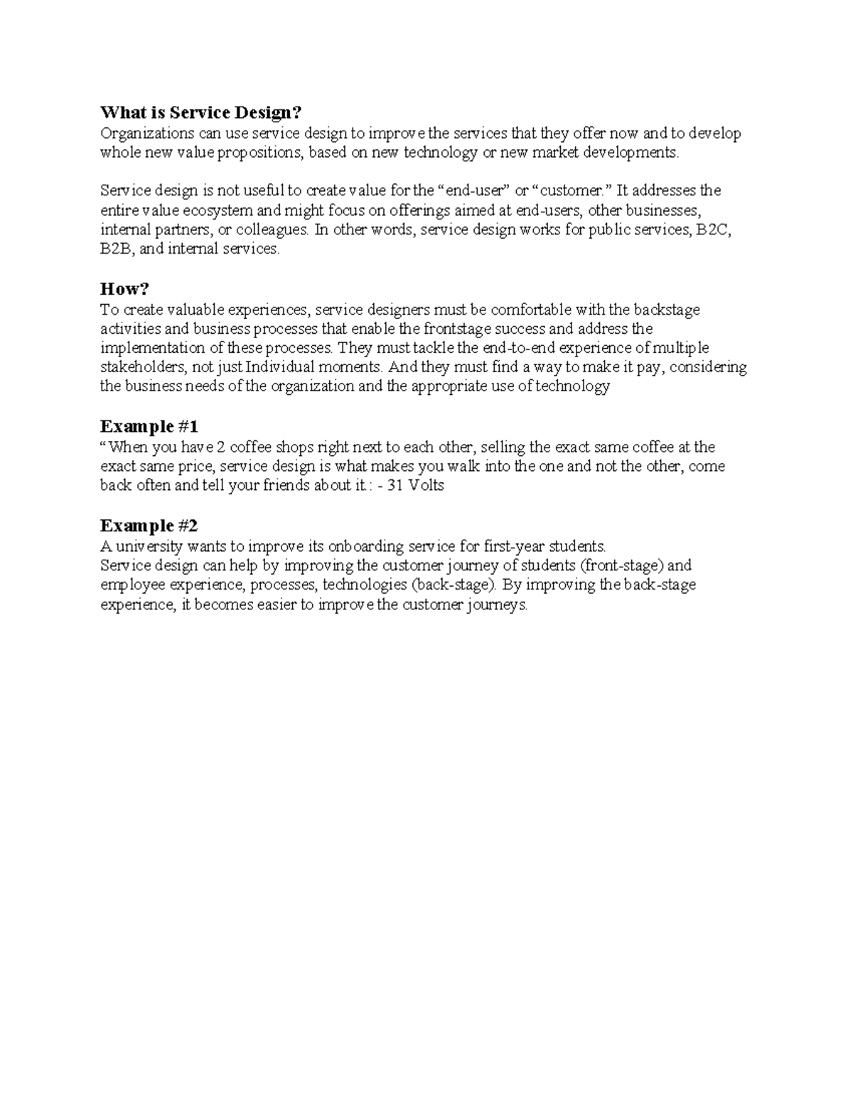 Overview of Service Design - What is Service Design? Organizations can ...