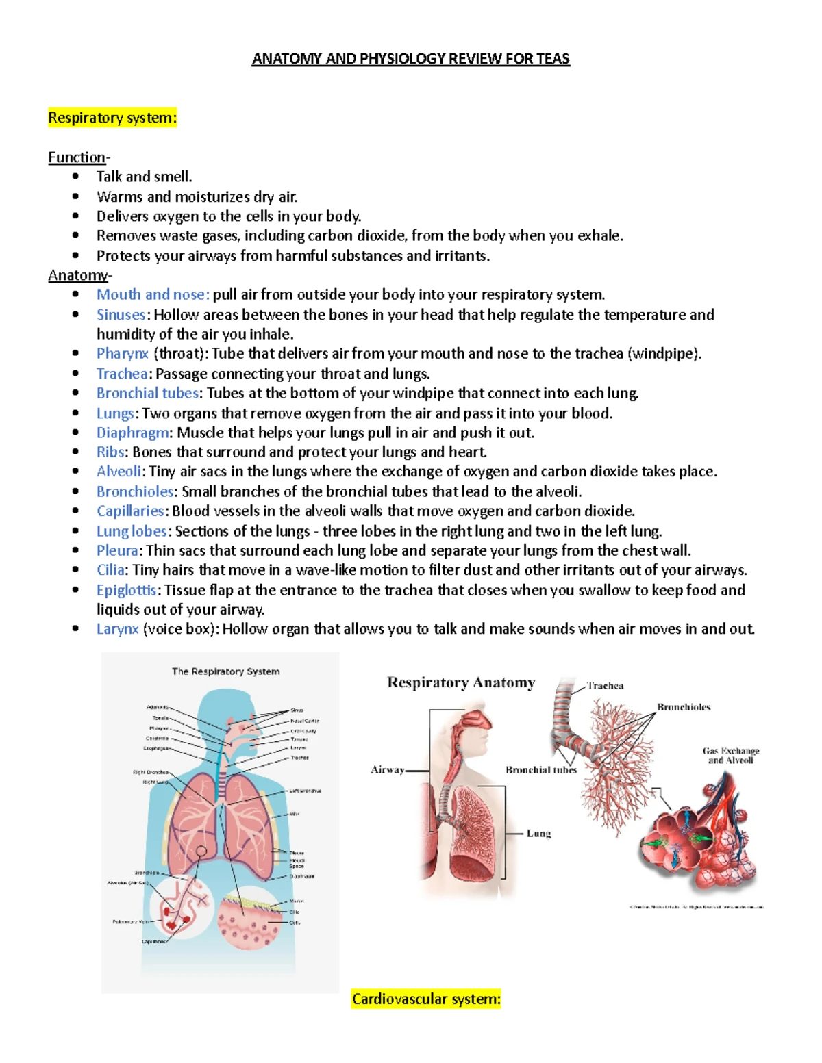 TEAS Science Practice Questions and Answers for Exam Prep - Studocu