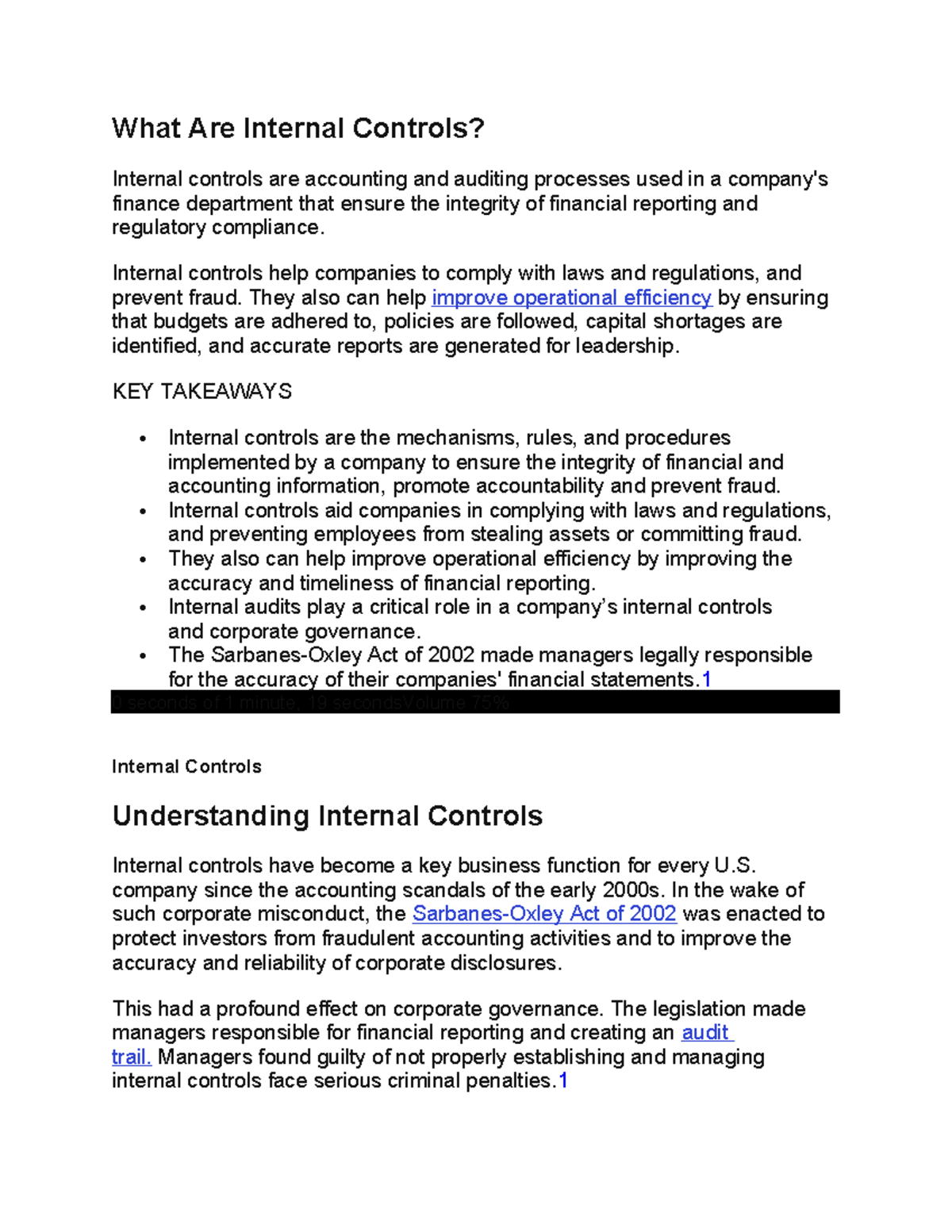 Understanding Internal Controls: Ensuring Financial Integrity and ...