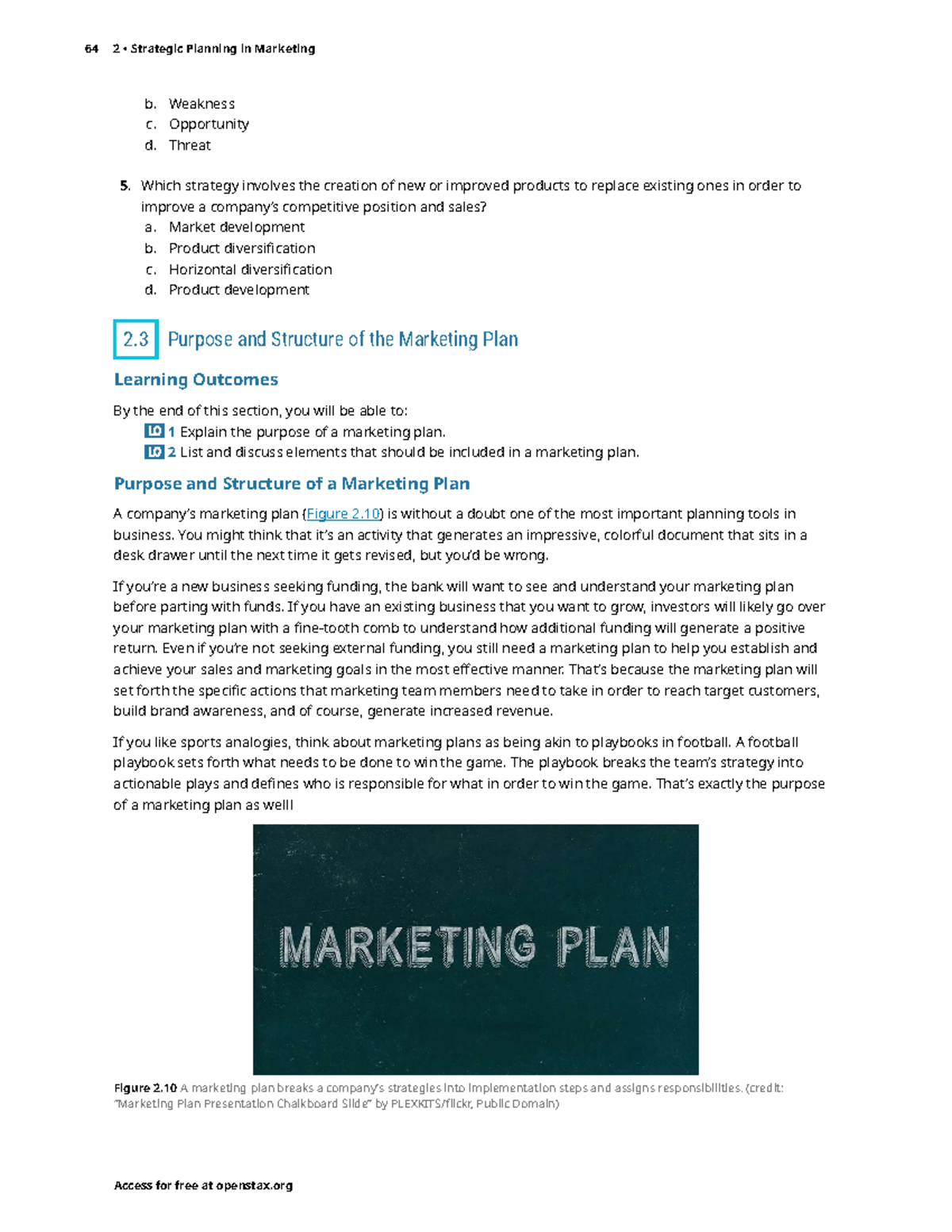 Strategic Marketing Plan Structure (MKT 64 2) - Studocu