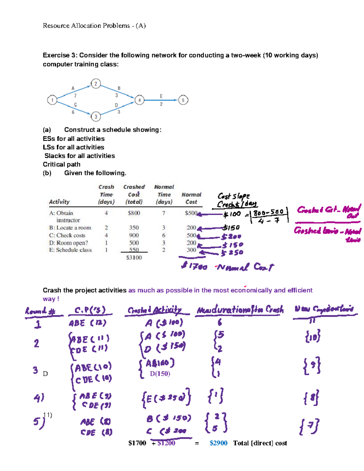 Resource Allocation Problems (A) - Assignment 1 Solutions - Studocu
