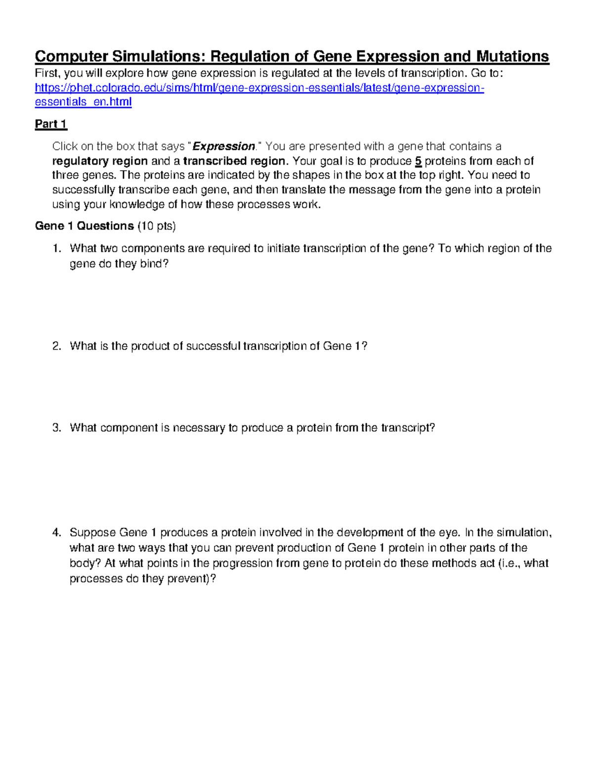 BIOL111 Final Exam Notes on DNA Expression and Mutations - Studocu