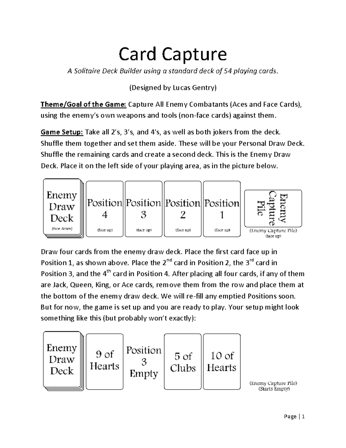 Card Capture Rules: A Solitaire Deck Builder Game Guide - Studocu