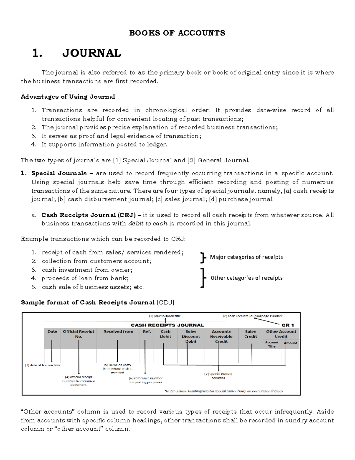 Books of Accounts Overview - Inbound 540760 - Studocu