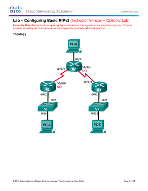 6_Lab_Basic Router Configuration.pdf (Networking) - Lab 1.5: Basic ...