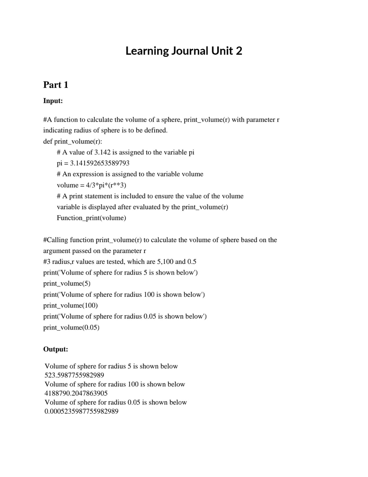 Learning Journal for Unit 2 (FP) - GCU Faisalabad - Studocu