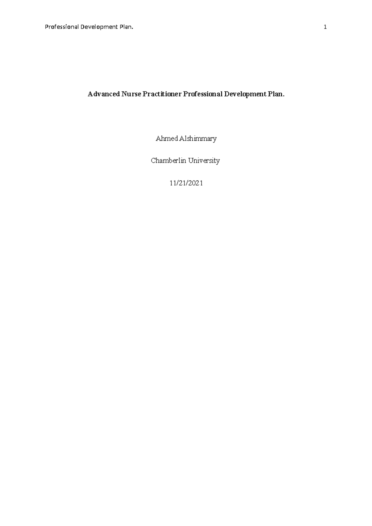 Advanced Nursing Practice - Advanced Nurse Practitioner Professional ...