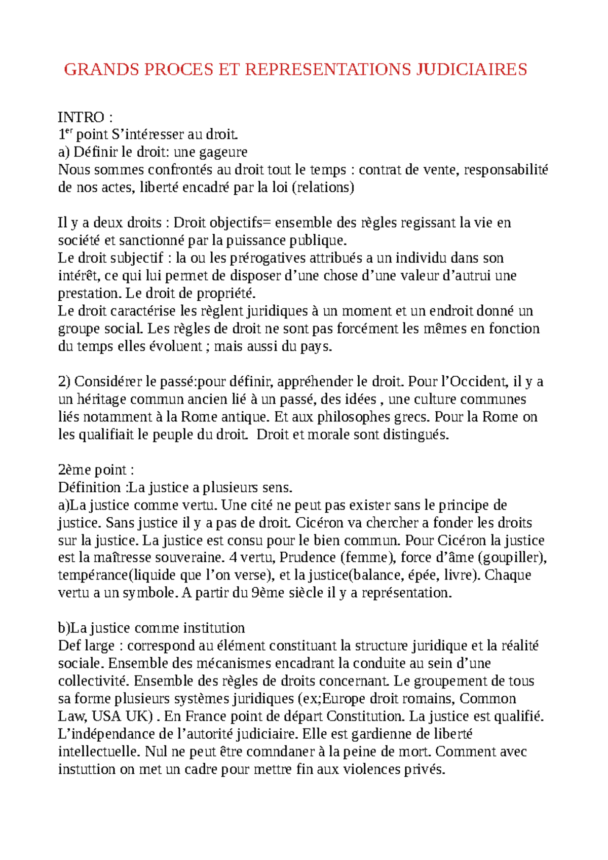Grands Procès et Représentations Judiciaires : Introduction au Droit ...