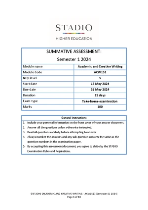 STADIO Student Disciplinary Code (ACAD 010) - Final Approval 2023 - Studocu